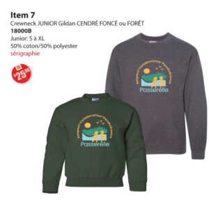 Item 07 École de la Passerelle Crewneck Junior 18000B 2025